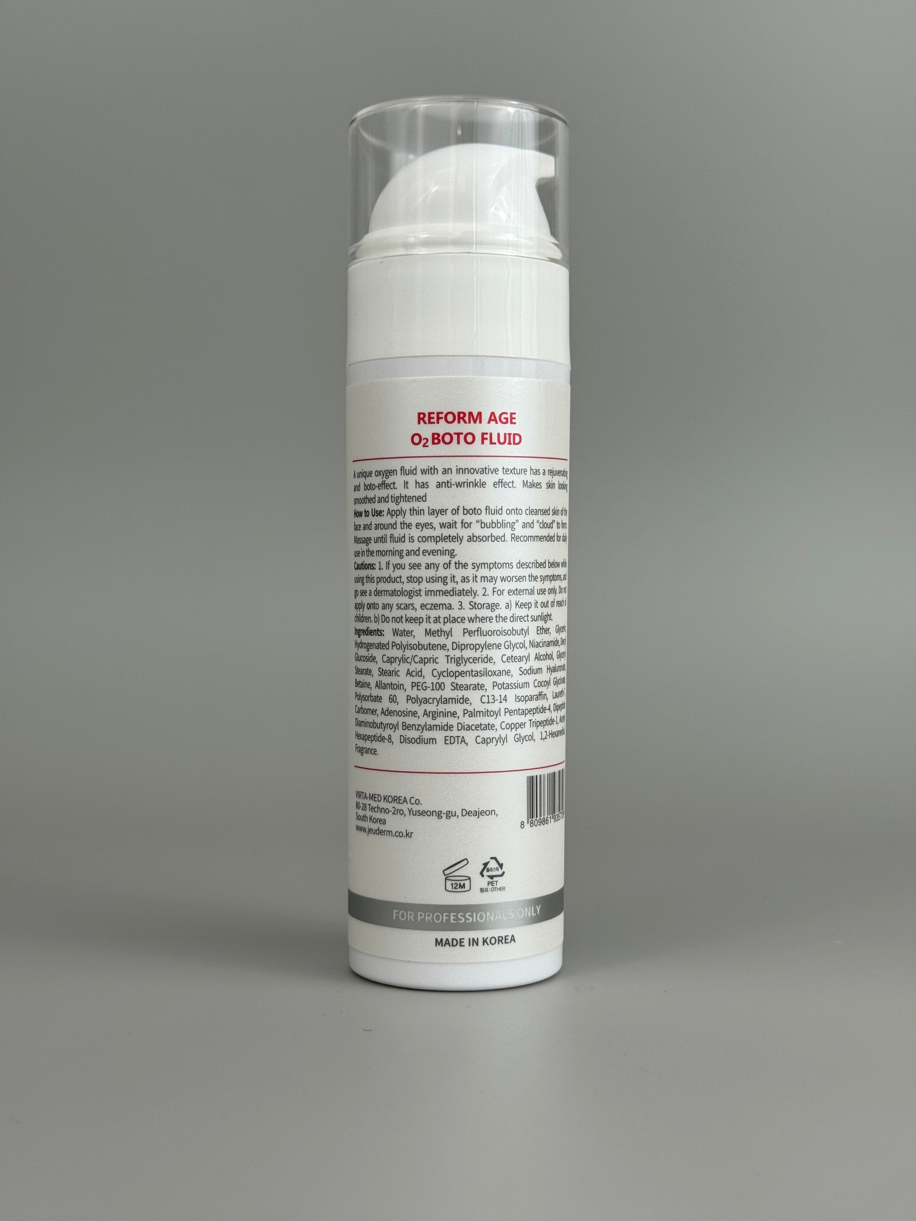 REFORM AGE O2 BOTO FLUID 110ml (bubble effect)